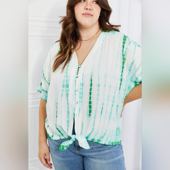 Sew In Love Beachy Keen Full Size Tie-Dye Top - Picture 12 of 12